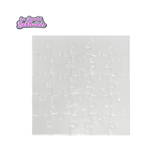 Pack de 10 Rompecabezas de Cartón Sublimables 10 × 10 cm