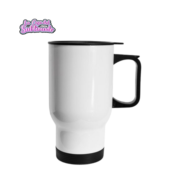 Caja con 24 Termos Cafeteros de Aluminio Blanco 450 ml para Sublimar